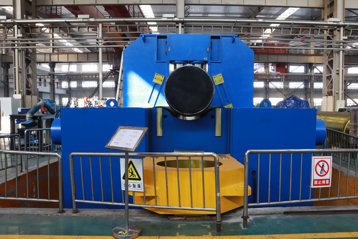 WS11KY-150*3500 wind power CNC three-roller plate bending machine