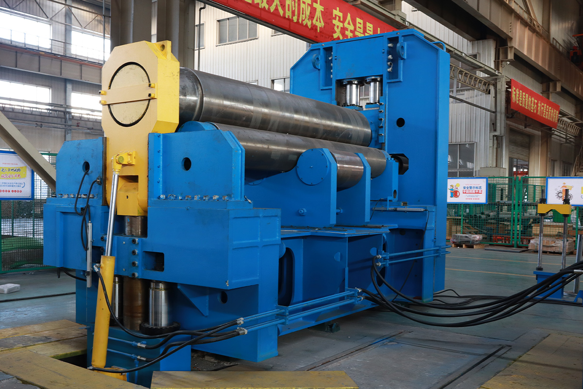 WS11KY-120×3200 CNC four-roller plate bending machine