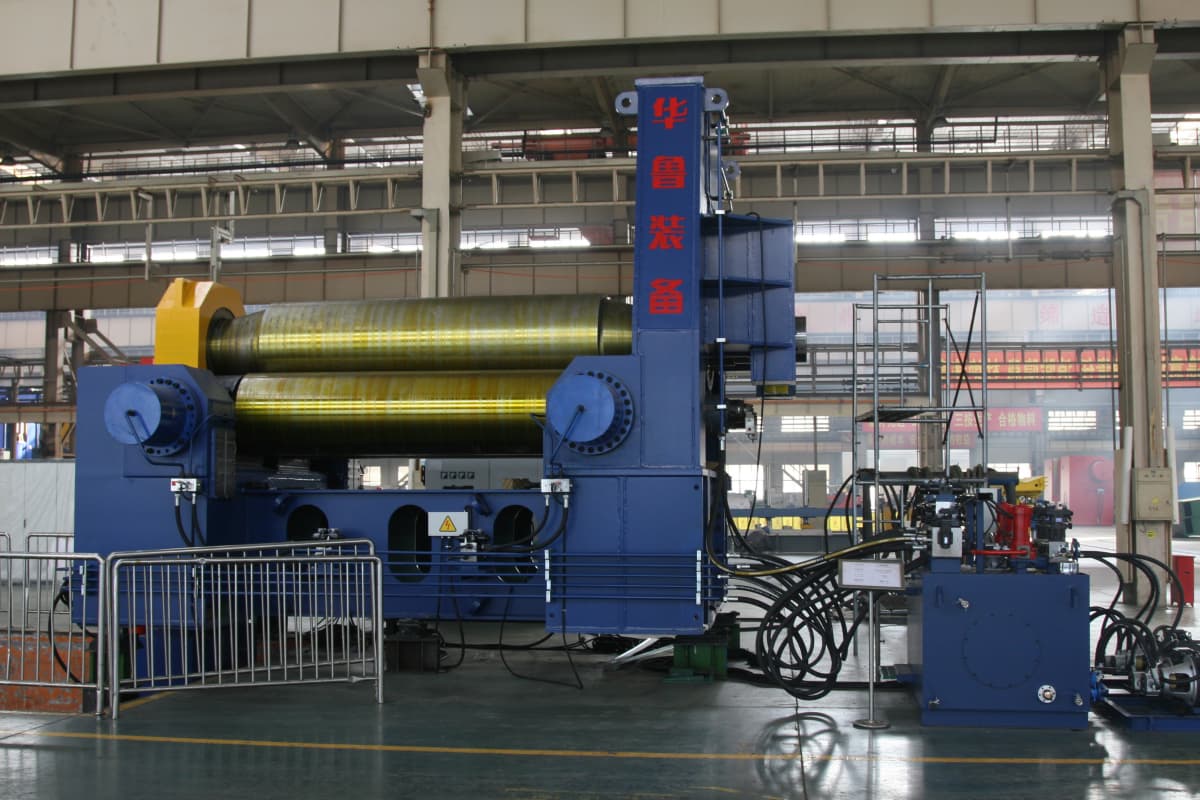 WS11KY-180×4200 CNC three-roller plate rolling machine