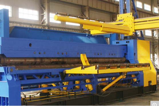 WB12KY-12 × 8000 CNC four-roller plate bending machine-Hualu Equipment